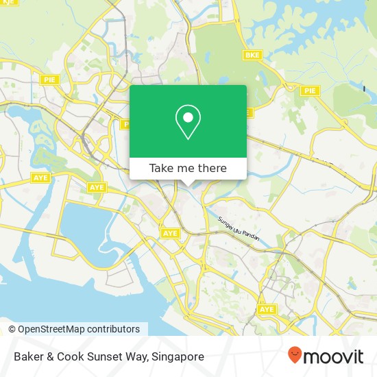 Baker & Cook Sunset Way, 41 Sunset Way Singapore 597071 map
