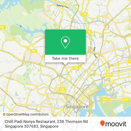 Chilli Padi Nonya Restaurant, 238 Thomson Rd Singapore 307683地图