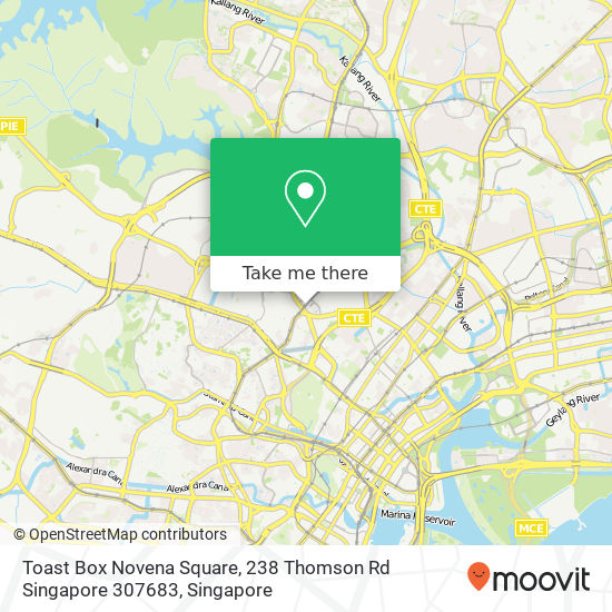 Toast Box Novena Square, 238 Thomson Rd Singapore 307683地图