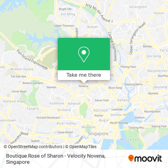 Boutique Rose of Sharon - Velocity Novena map