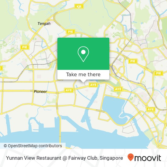 Yunnan View Restaurant @ Fairway Club, Singapore map