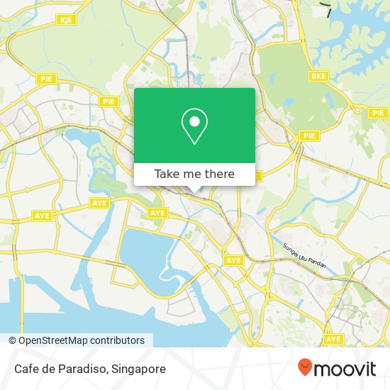 Cafe de Paradiso, Boon Lay Way Singapore map