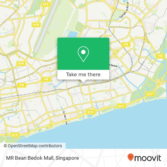MR Bean Bedok Mall, Singapore map