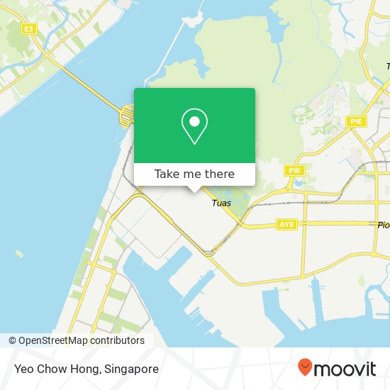 Yeo Chow Hong, Tuas Ave 6 Singapore map