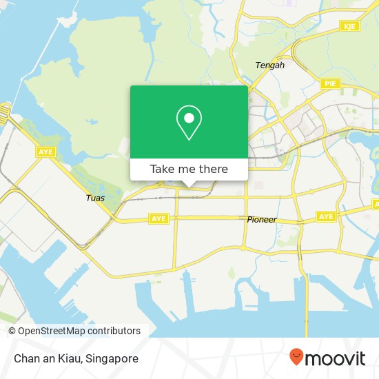 Chan an Kiau, Upp Jurong Rd Singapore map