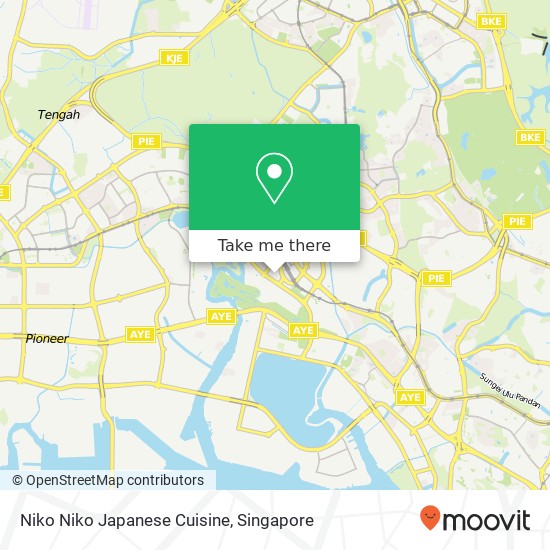 Niko Niko Japanese Cuisine, Jurong East Central 1 Singapore map