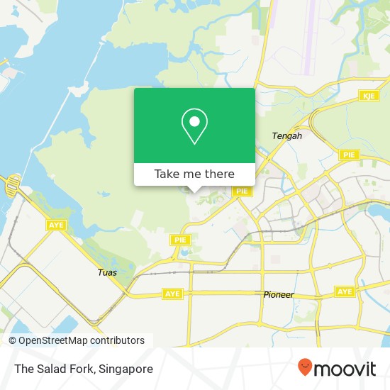 The Salad Fork, Singapore map