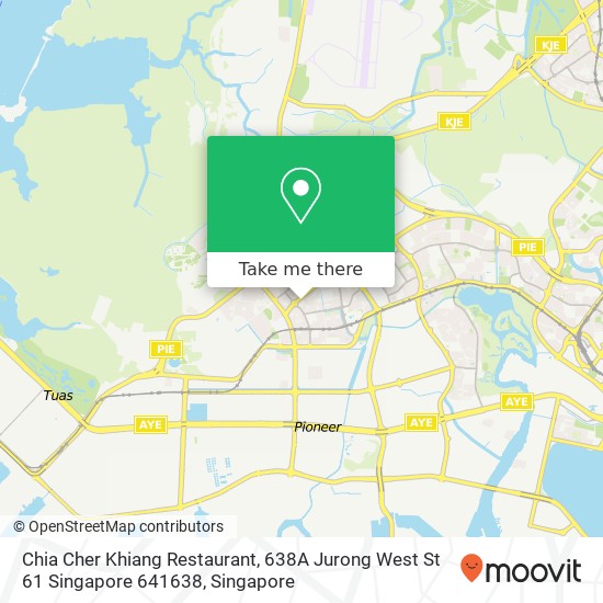 Chia Cher Khiang Restaurant, 638A Jurong West St 61 Singapore 641638地图