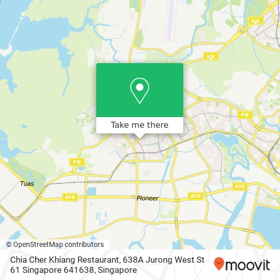 Chia Cher Khiang Restaurant, 638A Jurong West St 61 Singapore 641638 map