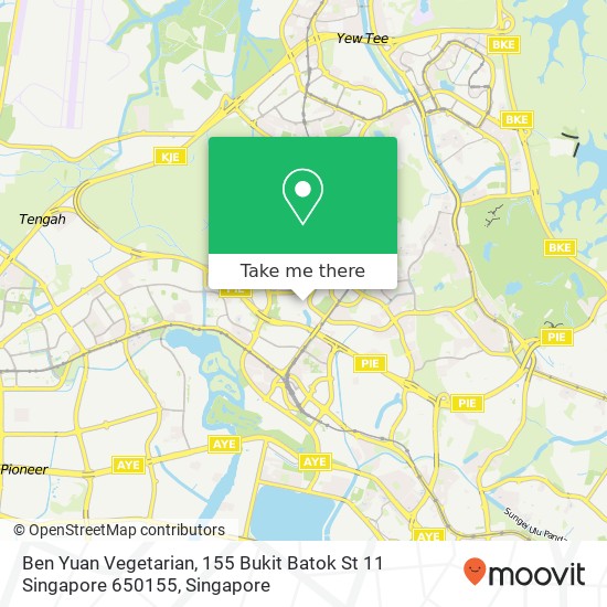 Ben Yuan Vegetarian, 155 Bukit Batok St 11 Singapore 650155 map