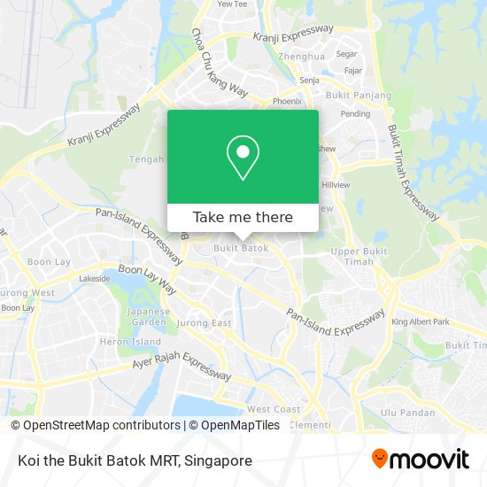 Koi the Bukit Batok MRT map