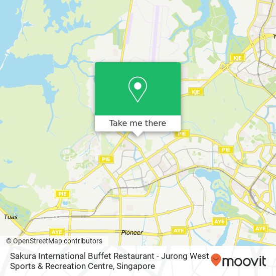 Sakura International Buffet Restaurant - Jurong West Sports & Recreation Centre, Singapore map