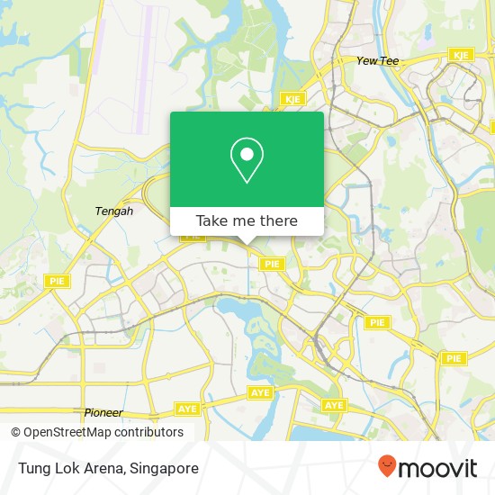 Tung Lok Arena, PIE Singapore map