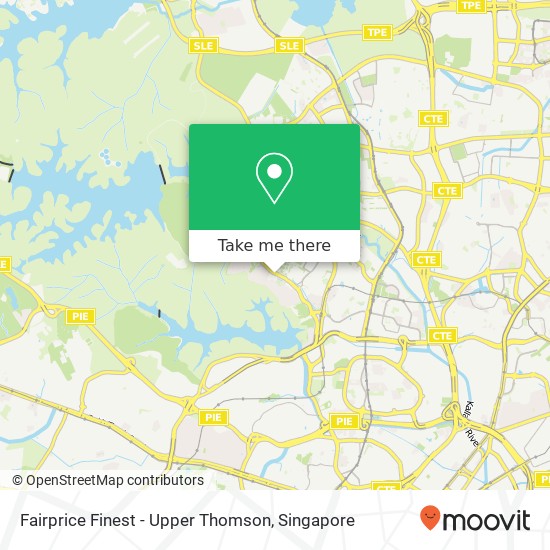 Fairprice Finest - Upper Thomson map