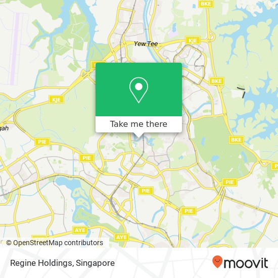 Regine Holdings, Bukit Batok West Ave 5 Singapore map