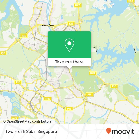 Two Fresh Subs, Upp Bukit Timah Rd Singapore 678058 map