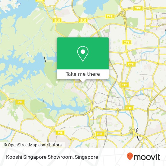 Kooshi Singapore Showroom, Sin Ming Ln Singapore map