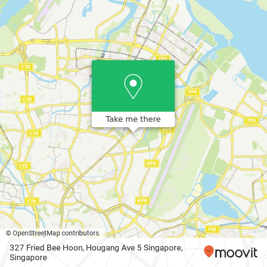 327 Fried Bee Hoon, Hougang Ave 5 Singapore map