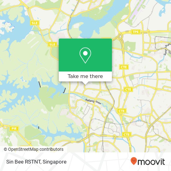 Sin Bee RSTNT, Ang Mo Kio Ave 4 Singapore map