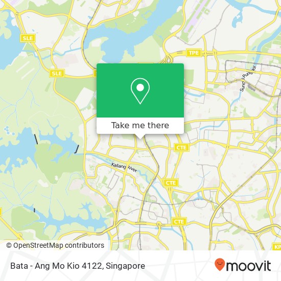 Bata - Ang Mo Kio 4122, 720 Ang Mo Kio Ave 6 Singapore 560720地图