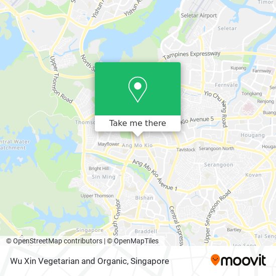 Wu Xin Vegetarian and Organic map