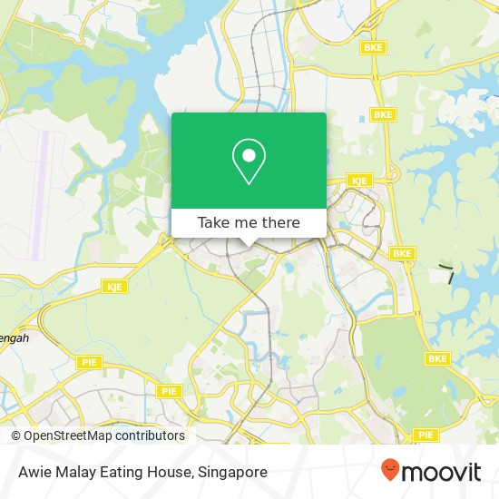 Awie Malay Eating House, Hong San Walk Singapore map