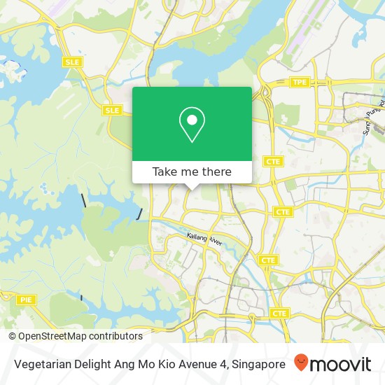 Vegetarian Delight Ang Mo Kio Avenue 4, Ang Mo Kio Ave 4 Singapore map