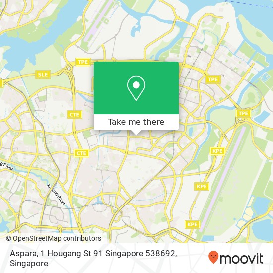 Aspara, 1 Hougang St 91 Singapore 538692地图