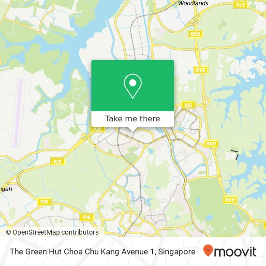 The Green Hut Choa Chu Kang Avenue 1, Choa Chu Kang Central Singapore地图