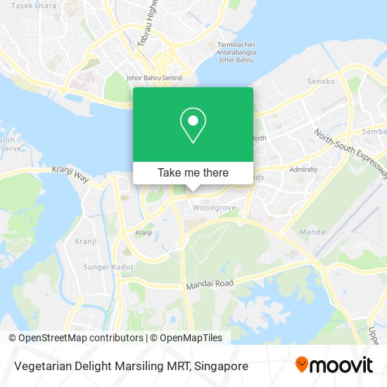 Vegetarian Delight Marsiling MRT map