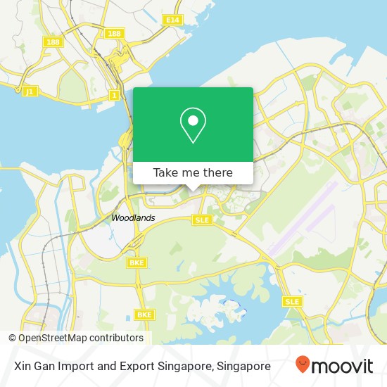 Xin Gan Import and Export Singapore, Woodlands Ave 1 Singapore map