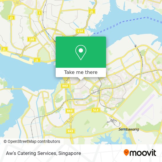 Aw's Catering Services map