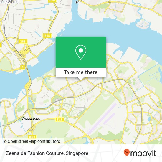 Zeenaida Fashion Couture, Singapore map