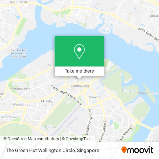 The Green Hut Wellington Circle map