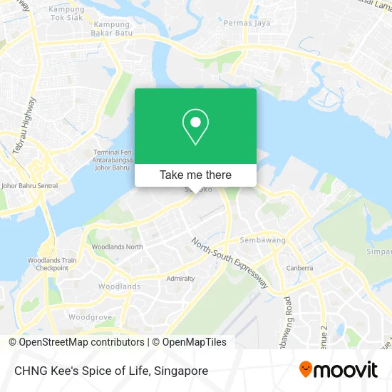 CHNG Kee's Spice of Life map