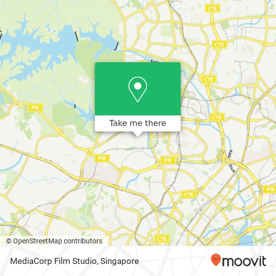 MediaCorp Film Studio map