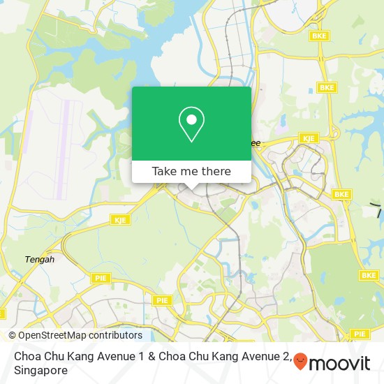 Choa Chu Kang Avenue 1 & Choa Chu Kang Avenue 2 map