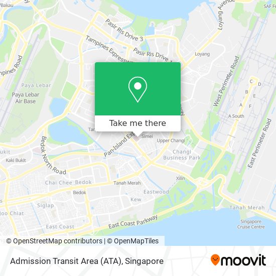 Admission Transit Area (ATA) map
