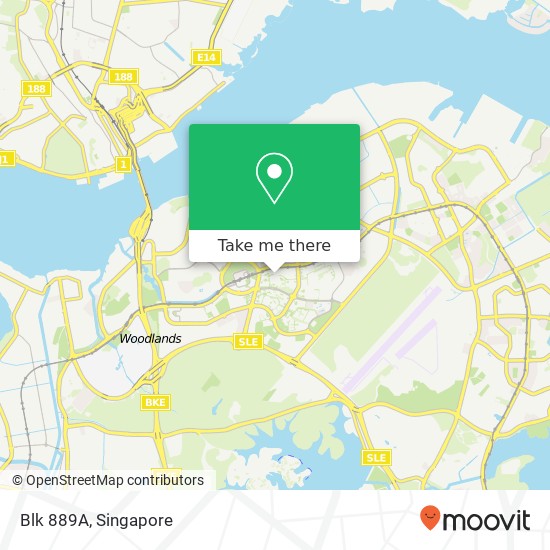 Blk 889A map