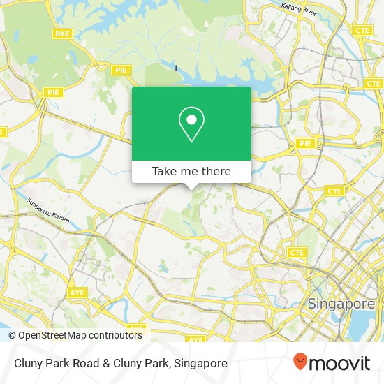 Cluny Park Road & Cluny Park地图