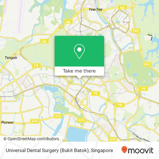 Universal Dental Surgery (Bukit Batok) map