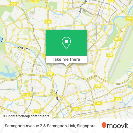 Serangoon Avenue 2 & Serangoon Link map