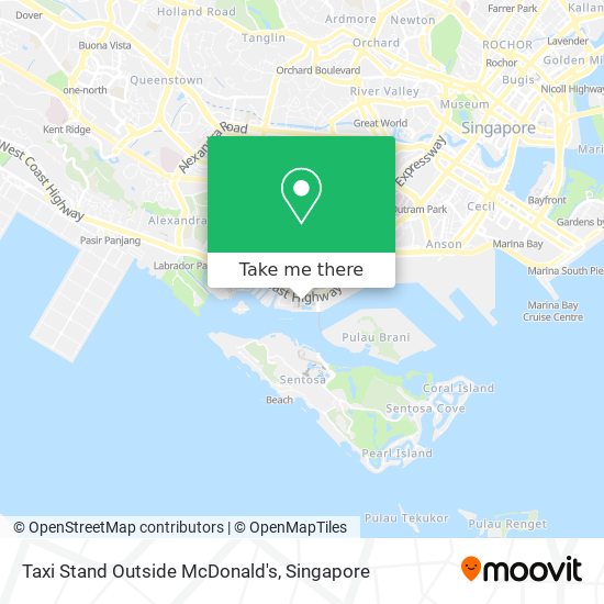Taxi Stand Outside McDonald's map
