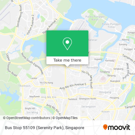 Bus Stop 55109 (Serenity Park) map