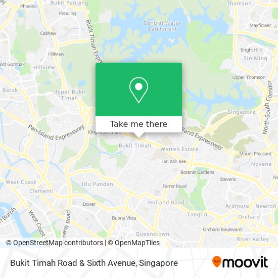 Bukit Timah Road & Sixth Avenue map