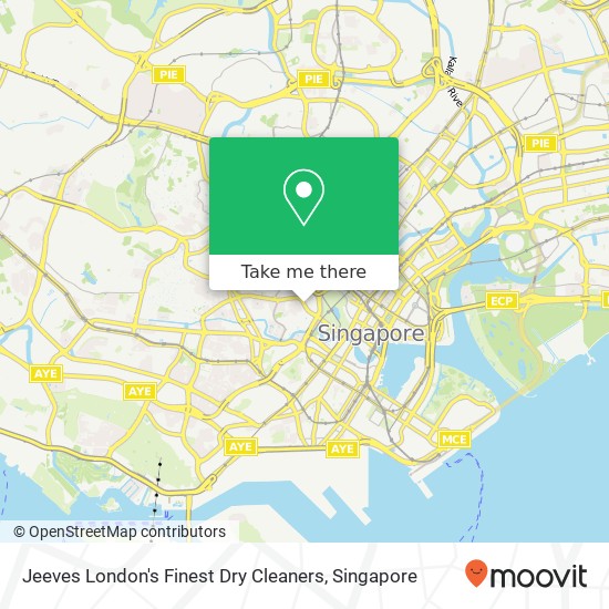 Jeeves London's Finest Dry Cleaners map