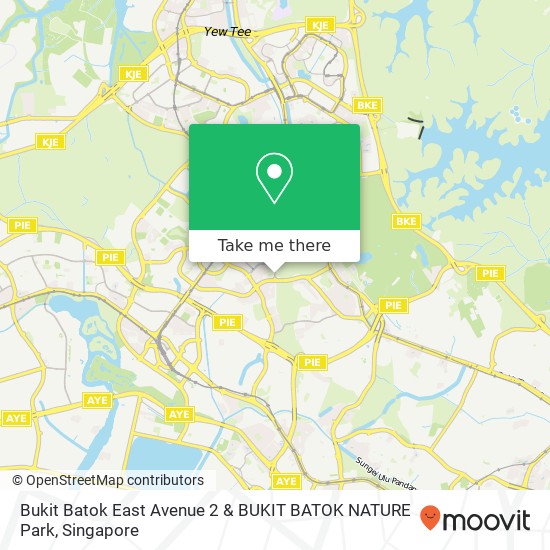 Bukit Batok East Avenue 2 & BUKIT BATOK NATURE Park map