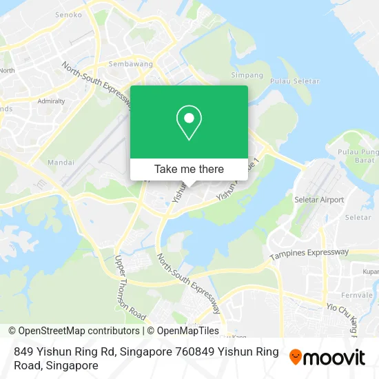 849 Yishun Ring Rd, Singapore 760849 Yishun Ring Road map