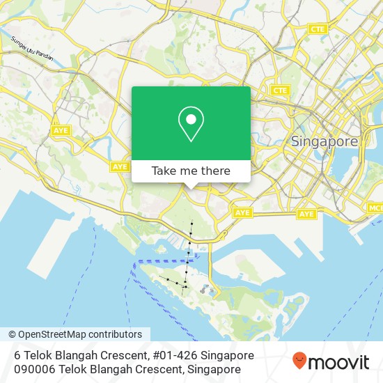 6 Telok Blangah Crescent, #01-426 Singapore 090006 Telok Blangah Crescent map