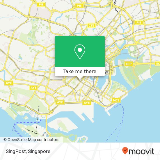 SingPost map